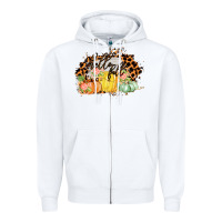 White Hello fall Zipper Hoodie - Bettercallsaul