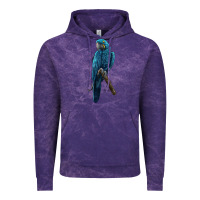 Cloud Purple Hyacinth Macaw Vintage Hoodie - LillyAllenDesigns