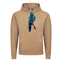 Vintage Coffee Hyacinth Macaw Vintage Hoodie - LillyAllenDesigns