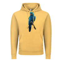 Vintage Mustard Hyacinth Macaw Vintage Hoodie - LillyAllenDesigns