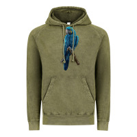 Vintage Olive Hyacinth Macaw Vintage Hoodie - LillyAllenDesigns
