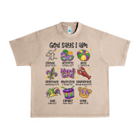 French Oak god says i am mardi gras Urban Heavy Tee - MaliasSmallBusiness