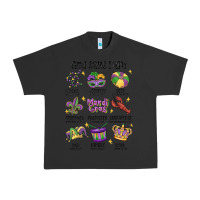 Pigment Black god says i am mardi gras Urban Heavy Tee - MaliasSmallBusiness