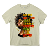 Mossy juneteenth 1885 because my ancestors weren't free in 1776 black woman Heavy Core Tee - HRA Design Shop