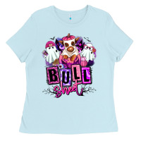 Baby Blue Bull sheet Halloween ghost Heifer Ladies Tee - RanaPortraitStore