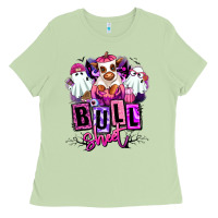 Matcha Bull sheet Halloween ghost Heifer Ladies Tee - RanaPortraitStore