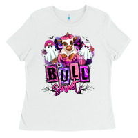 White Bull sheet Halloween ghost Heifer Ladies Tee - RanaPortraitStore