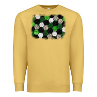 Antique Gold Soccer leopard glitter background Premium Sweatshirt - HowdyJamesFarm