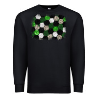 Black Soccer leopard glitter background Premium Sweatshirt - HowdyJamesFarm