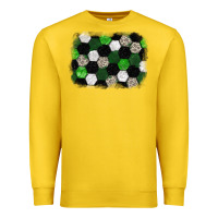 Lemon Soccer leopard glitter background Premium Sweatshirt - HowdyJamesFarm