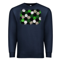 Navy Soccer leopard glitter background Premium Sweatshirt - HowdyJamesFarm