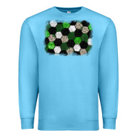Ocean Blue Soccer leopard glitter background Premium Sweatshirt - HowdyJamesFarm