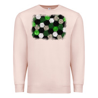 Pale Pink Soccer leopard glitter background Premium Sweatshirt - HowdyJamesFarm