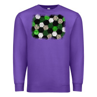 Purple Soccer leopard glitter background Premium Sweatshirt - HowdyJamesFarm