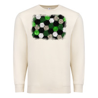 Sandshell Soccer leopard glitter background Premium Sweatshirt - HowdyJamesFarm