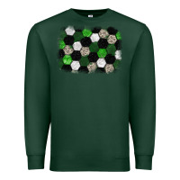 Sports Green Soccer leopard glitter background Premium Sweatshirt - HowdyJamesFarm