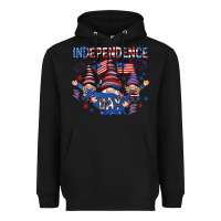 Black Independence Day with gnomies Heavyweight Hoodie - HowdyJamesFarm