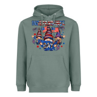 Sage Independence Day with gnomies Heavyweight Hoodie - HowdyJamesFarm