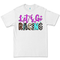 White let's go racing Premium Tee - JahusDesignShop