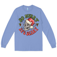 Colony Blue so merry it's scary Long Sleeve Tee - MaliasSmallBusiness
