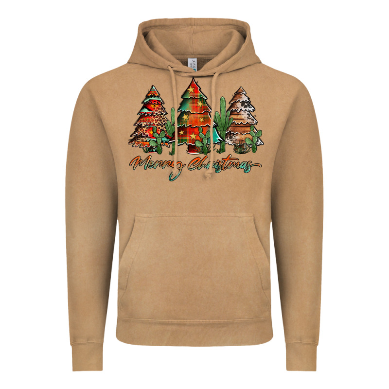 Western Christmas Trees Merry Christmas Vintage Hoodie by Jasminsmagicworld | Teevron