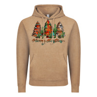 Vintage Coffee western christmas trees merry christmas Vintage Hoodie - Jasminsmagicworld