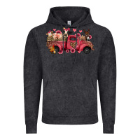 Vintage Black valentines day leopard farm animals truck Vintage Hoodie - Jasminsmagicworld