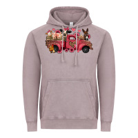 Vintage Zinc valentines day leopard farm animals truck Vintage Hoodie - Jasminsmagicworld