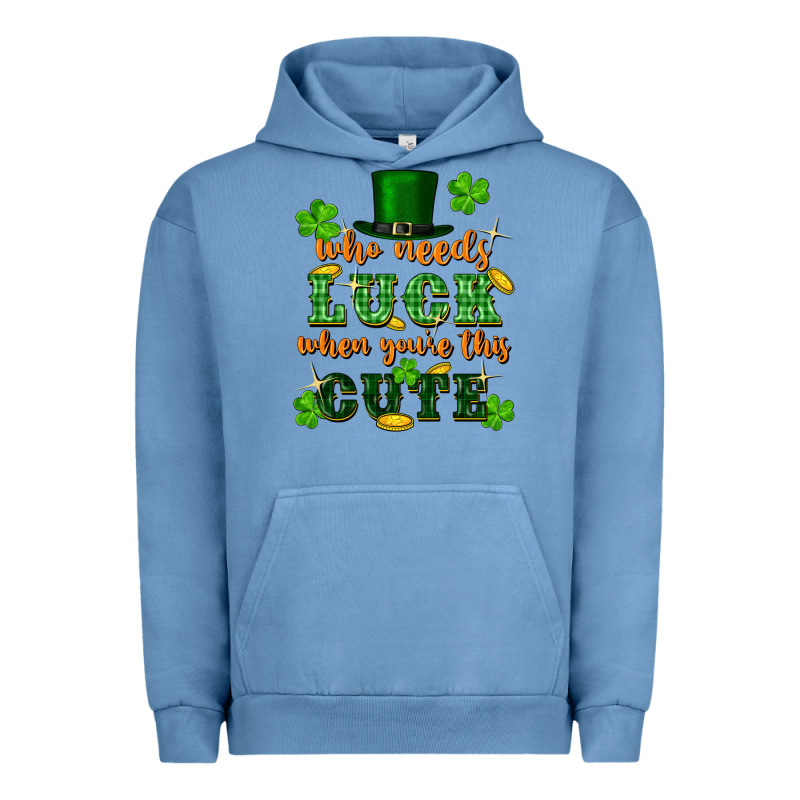 Who Needs Luck When Youre This Cute St Patricks Urban Hoodie by FaDigitalArtStudio | Teevron