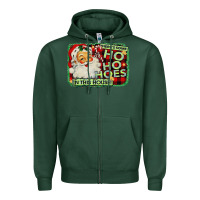 Sports Green Funny Christmas Santa Zipper Hoodie - Bettercallsaul