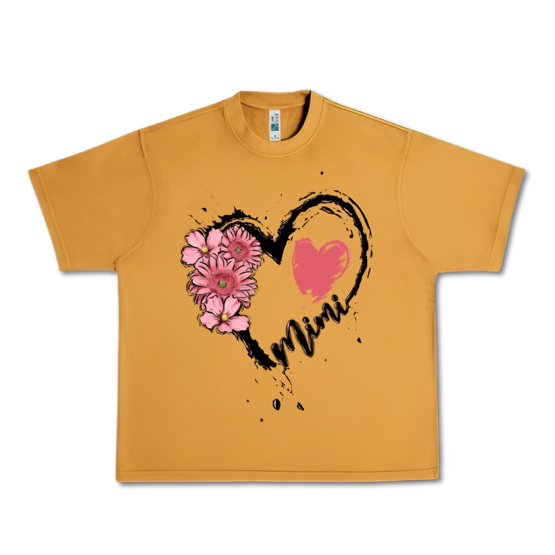 Mimi Flower Heart Urban Heavy Tee by MaliasSmallBusiness | Teevron