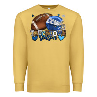 Antique Gold Touchdown season American Football blue team color Premium Sweatshirt - HowdyJamesFarm
