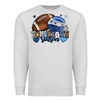 Dove Grey Touchdown season American Football blue team color Premium Sweatshirt - HowdyJamesFarm