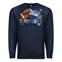Navy Touchdown season American Football blue team color Premium Sweatshirt - HowdyJamesFarm