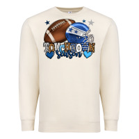 Sandshell Touchdown season American Football blue team color Premium Sweatshirt - HowdyJamesFarm