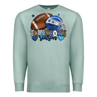 Seafoam Touchdown season American Football blue team color Premium Sweatshirt - HowdyJamesFarm