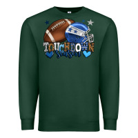 Sports Green Touchdown season American Football blue team color Premium Sweatshirt - HowdyJamesFarm