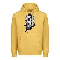 Antique Gold Lightning bolt Soccer Premium Hoodie - HowdyJamesFarm