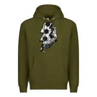 Army Green Lightning bolt Soccer Premium Hoodie - HowdyJamesFarm