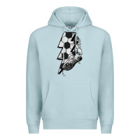 Blue Mist Lightning bolt Soccer Premium Hoodie - HowdyJamesFarm