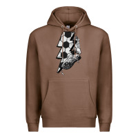 Chestnut Lightning bolt Soccer Premium Hoodie - HowdyJamesFarm