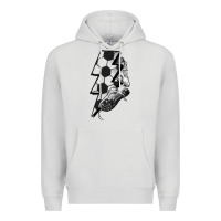 Dove Grey Lightning bolt Soccer Premium Hoodie - HowdyJamesFarm