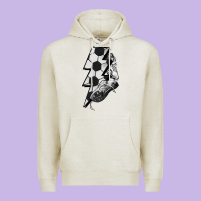 Lightning Bolt Soccer Premium Hoodie Designed By Howdyjamesfarm