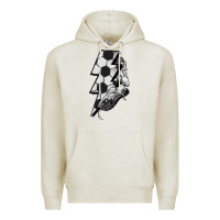 Oatmeal Heather Lightning bolt Soccer Premium Hoodie - HowdyJamesFarm