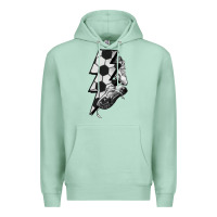 Seafoam Lightning bolt Soccer Premium Hoodie - HowdyJamesFarm