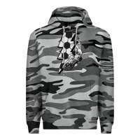 Slate Camo Lightning bolt Soccer Premium Hoodie - HowdyJamesFarm