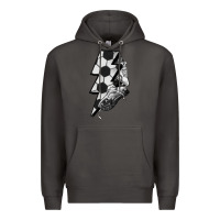 Smoke Lightning bolt Soccer Premium Hoodie - HowdyJamesFarm