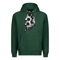 Sports Green Lightning bolt Soccer Premium Hoodie - HowdyJamesFarm