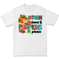 White autumn leaves pumpkin please Premium Tee - AdoDesignShop