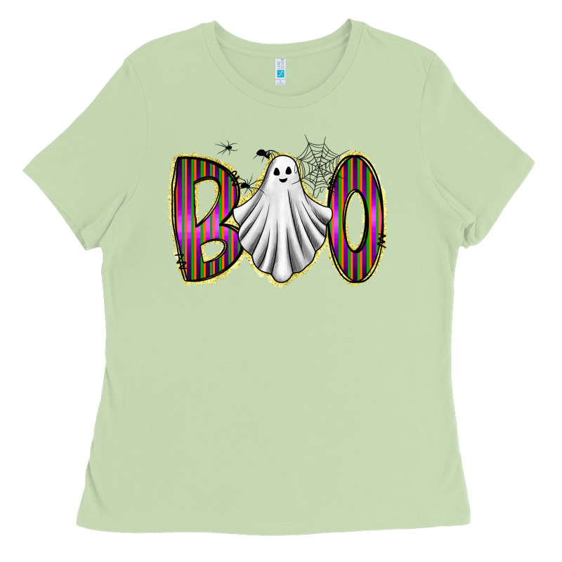Boo Ghost Ladies Tee by RacoonDesign | Teevron